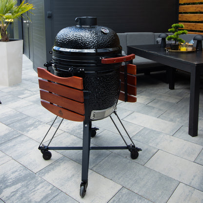 BBQ-First Grill, Standgrill, Holzkohlegrill, Keramik-Grill