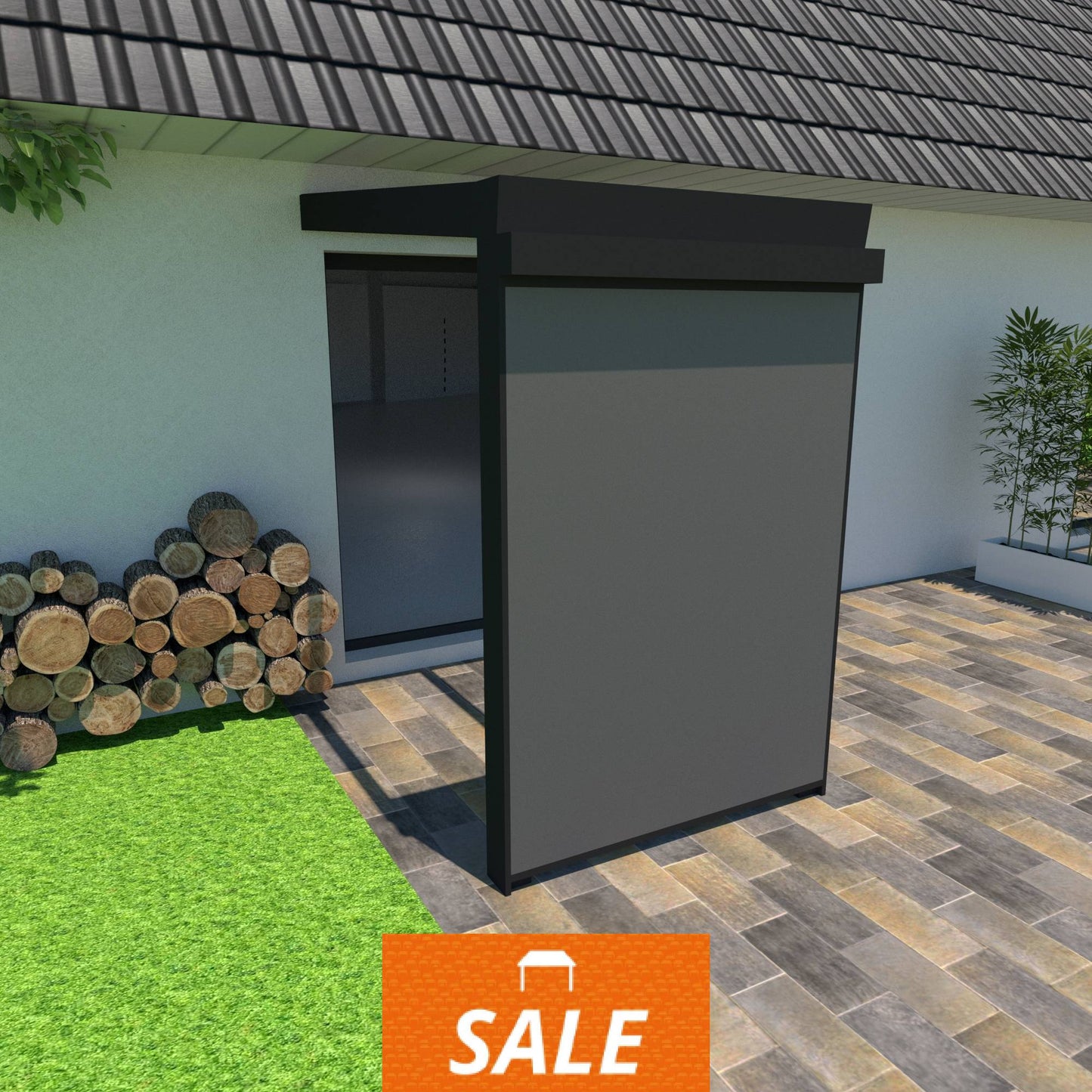 Schweng VSZ 105 Senkrechtmarkise - 1,4m x 2,27m - ohne Montage