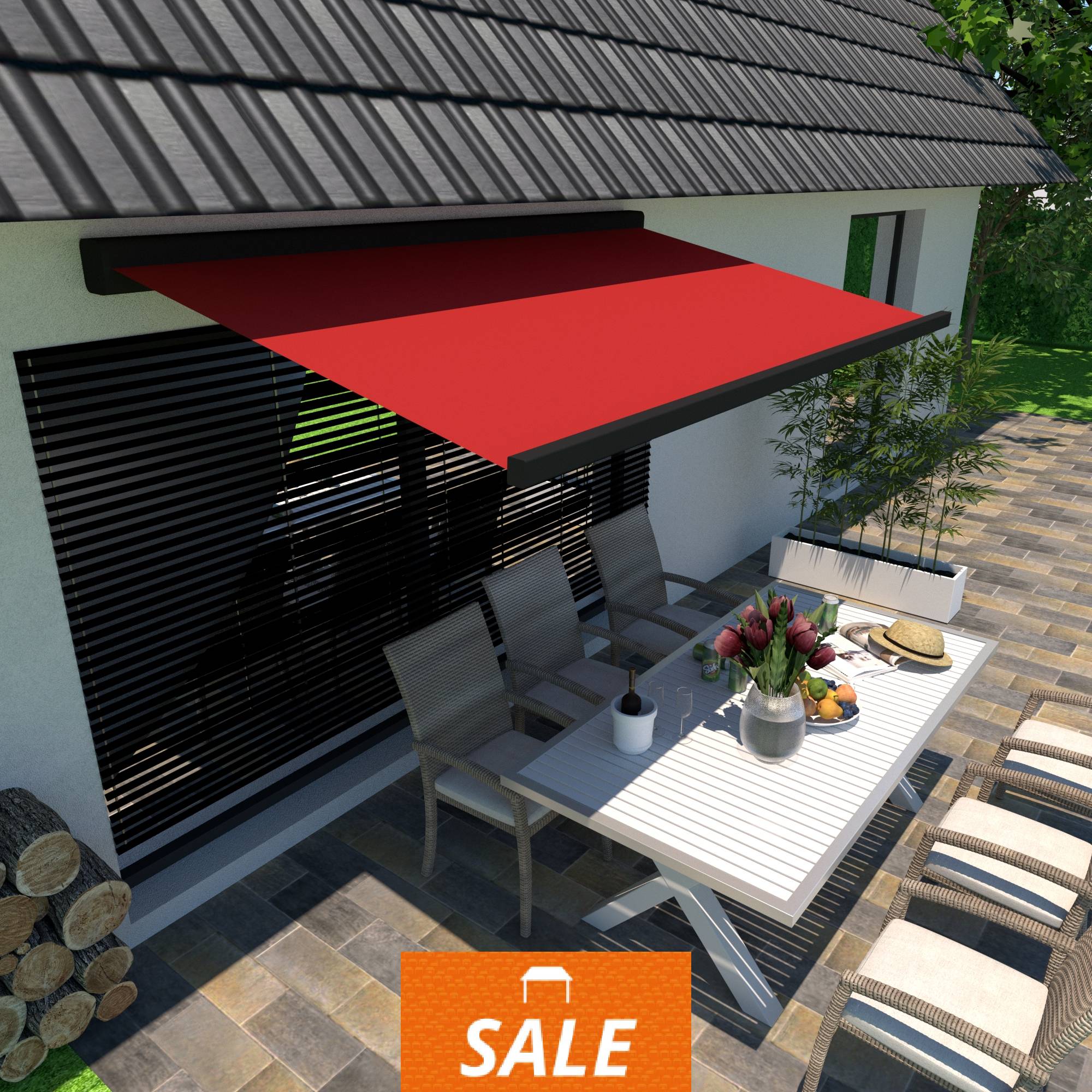 Lewens Look Trentino Kassettenmarkise - 2,50m x 1,66m