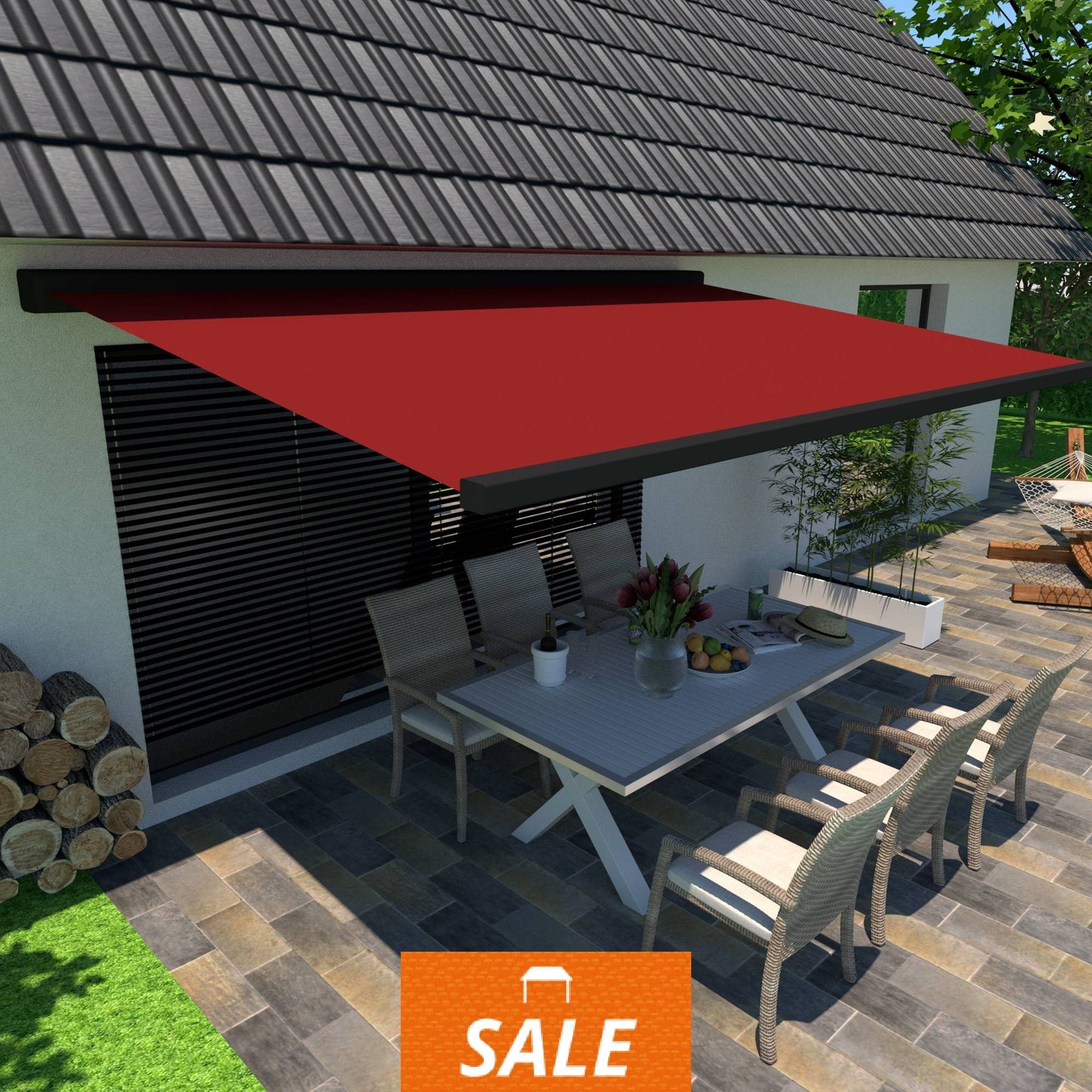 Nova Hüppe Prima C1 Kassettenmarkise - 3,80m x 2,52m - ohne Montage