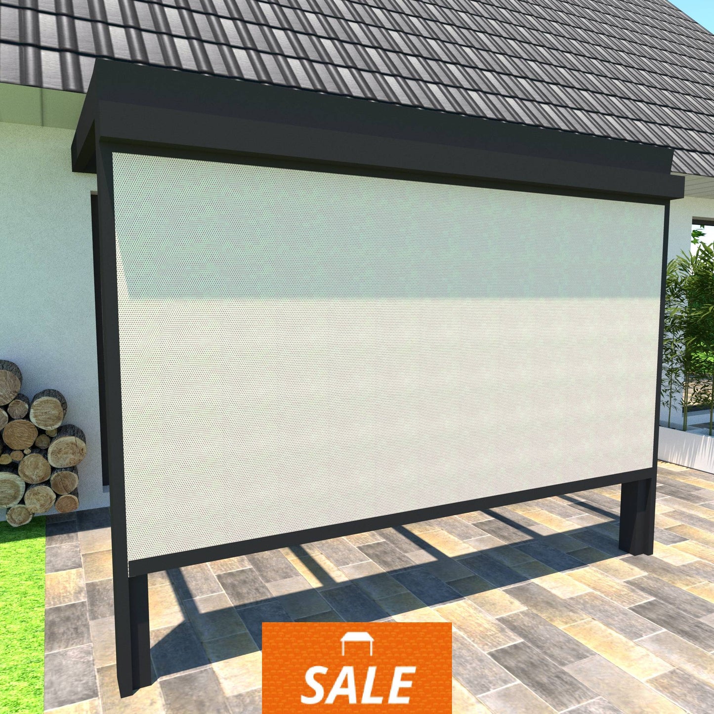 Schweng VSZ 125 Senkrechtmarkise - 4,536m x 2,30m - ohne Montage