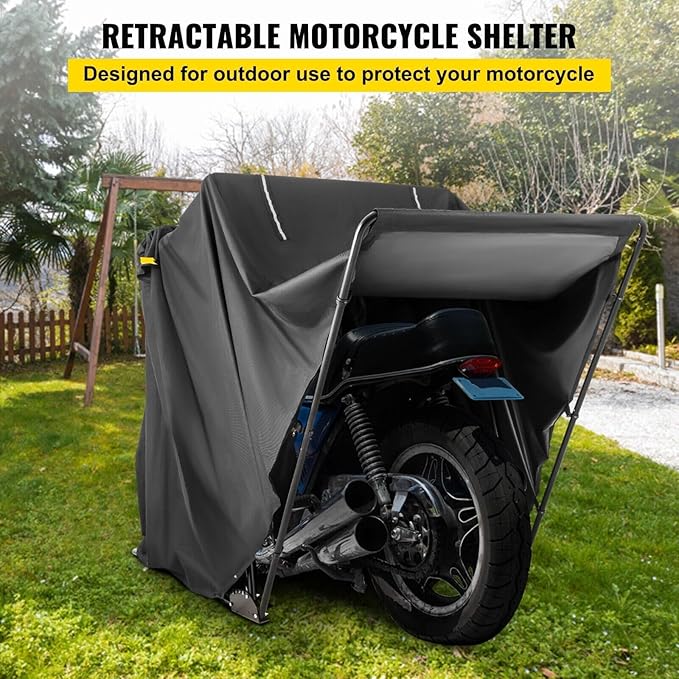 Robuster Motorrad und Roller Unterstand