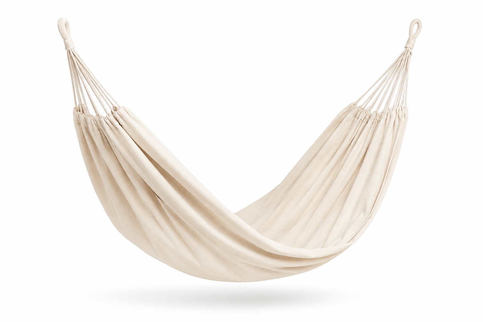 Hängematte Beige – 190 × 100 cm inkl. Seil & Karabiner – Schweng Shop