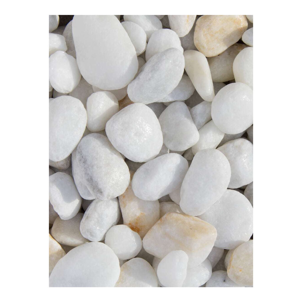 Crystal White Marmor Kiesel 40/80