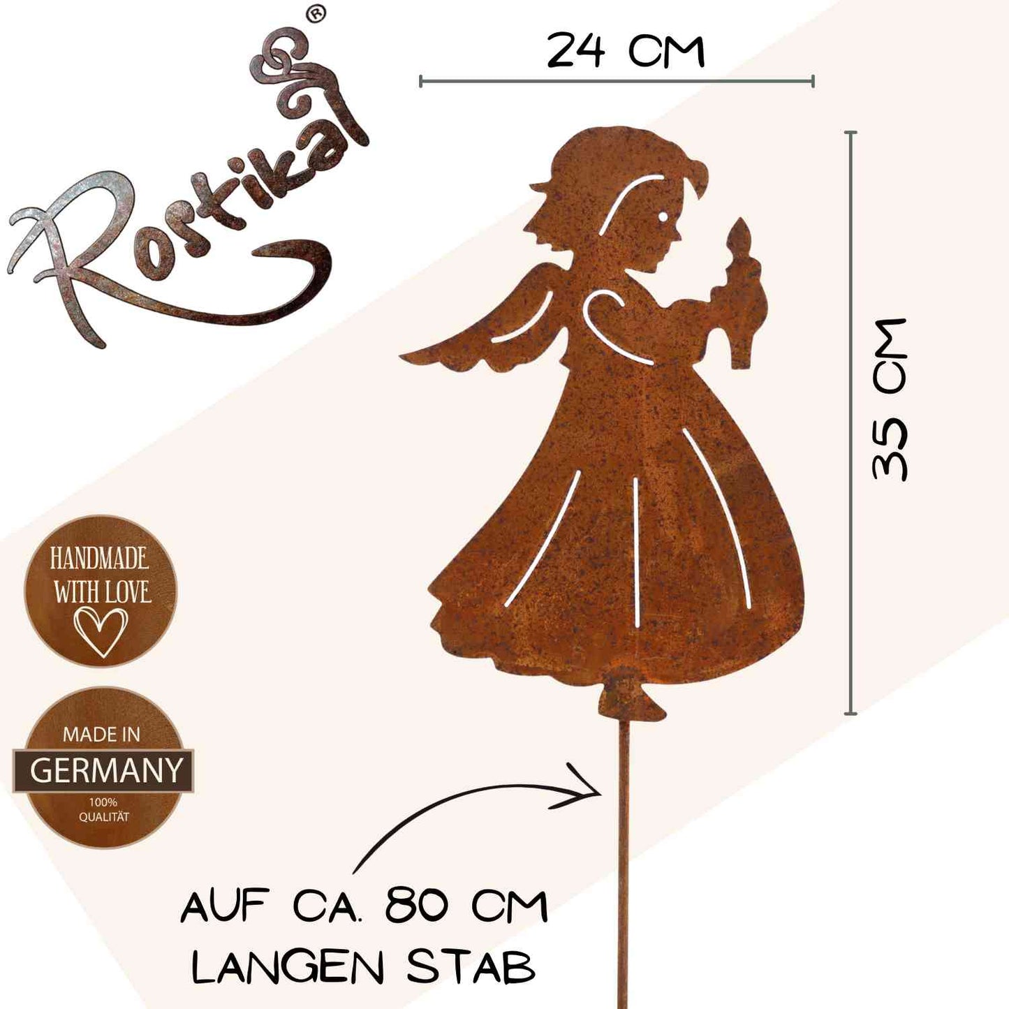 Weihnachtsdeko Engel mit Kerze