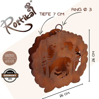 Weihnachtsdeko Krippe 3D Windlicht