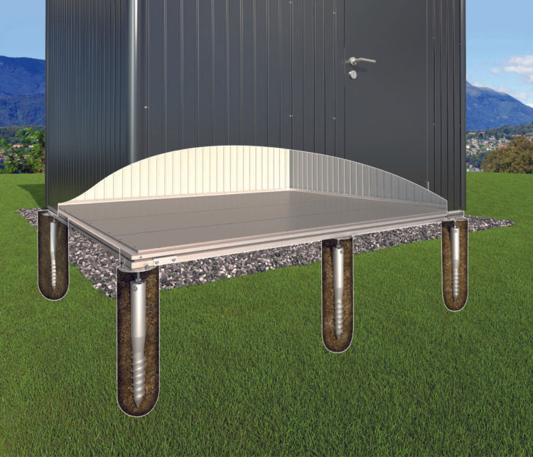 Biohort Gerätehaus AvantGarde® – konfigurierbar - dunkelgrau-metallic