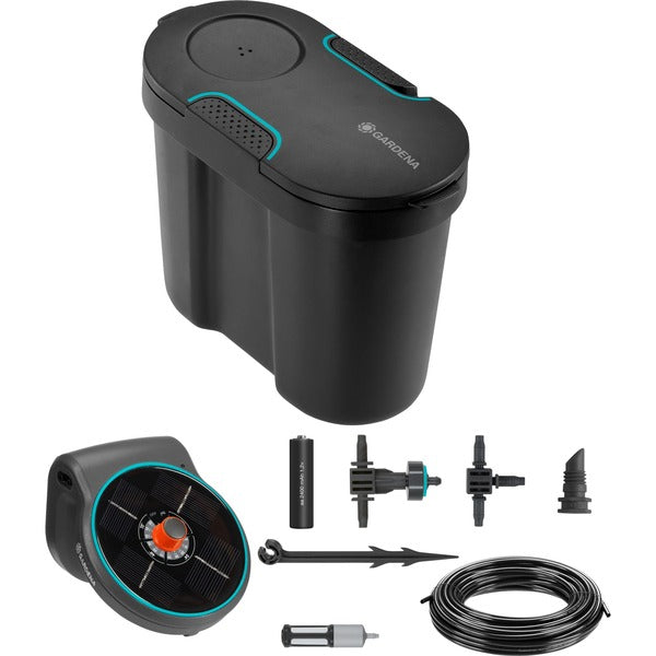 GARDENA Solar-Bewässerung AquaBloom Set, inkl. Wasserbehälter, Bewässerungssteuerung