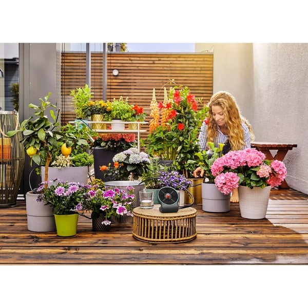 GARDENA Solar-Bewässerung AquaBloom Set, inkl. Wasserbehälter, Bewässerungssteuerung