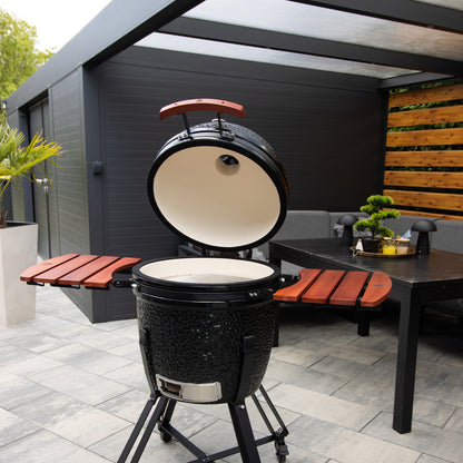 BBQ-First Grill, Standgrill, Holzkohlegrill, Keramik-Grill