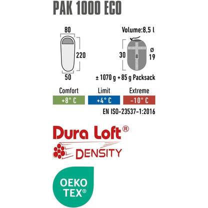 High Peak Mumienschlafsack Pak 1000 ECO