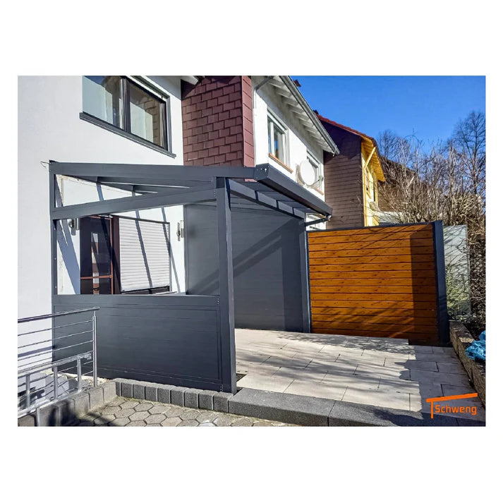 Schweng Seitenwände mit Paneelen, Glas oder Polycarbonat (konfigurierbar)