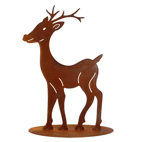 Edelrost Rentier Deko Weihnachten