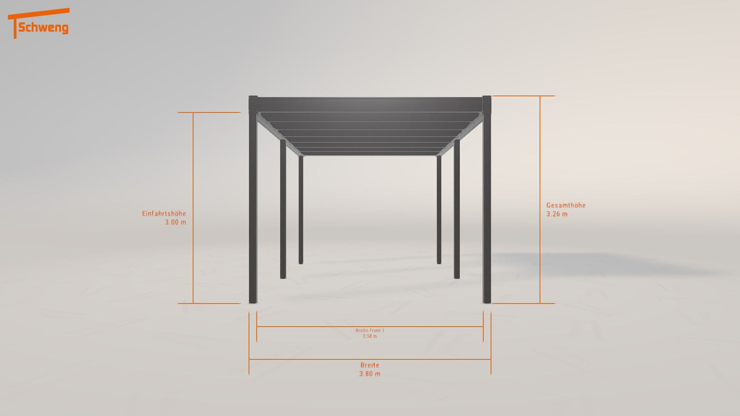 #DE Schweng Flachdachcarport C600 (ID 5m23qq)