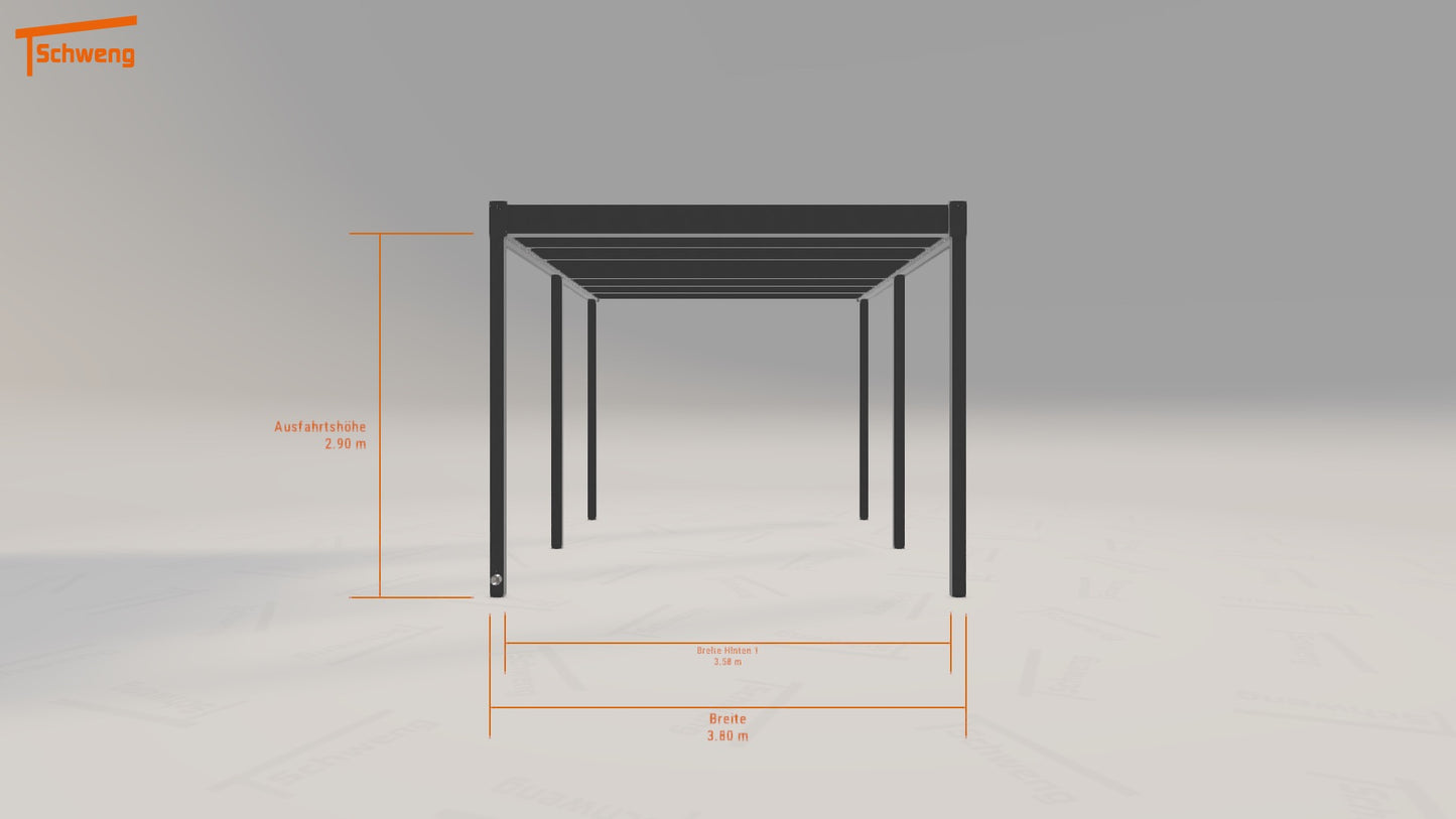#DE Schweng Flachdachcarport C600 (ID 5m23qq)
