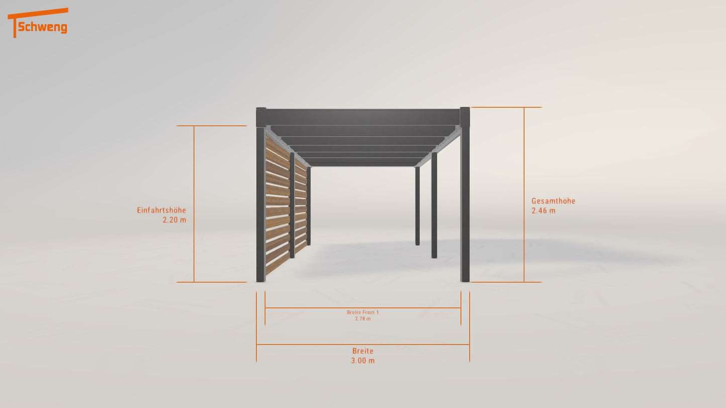 #DE Schweng Flachdachcarport C600 (ID 773378)