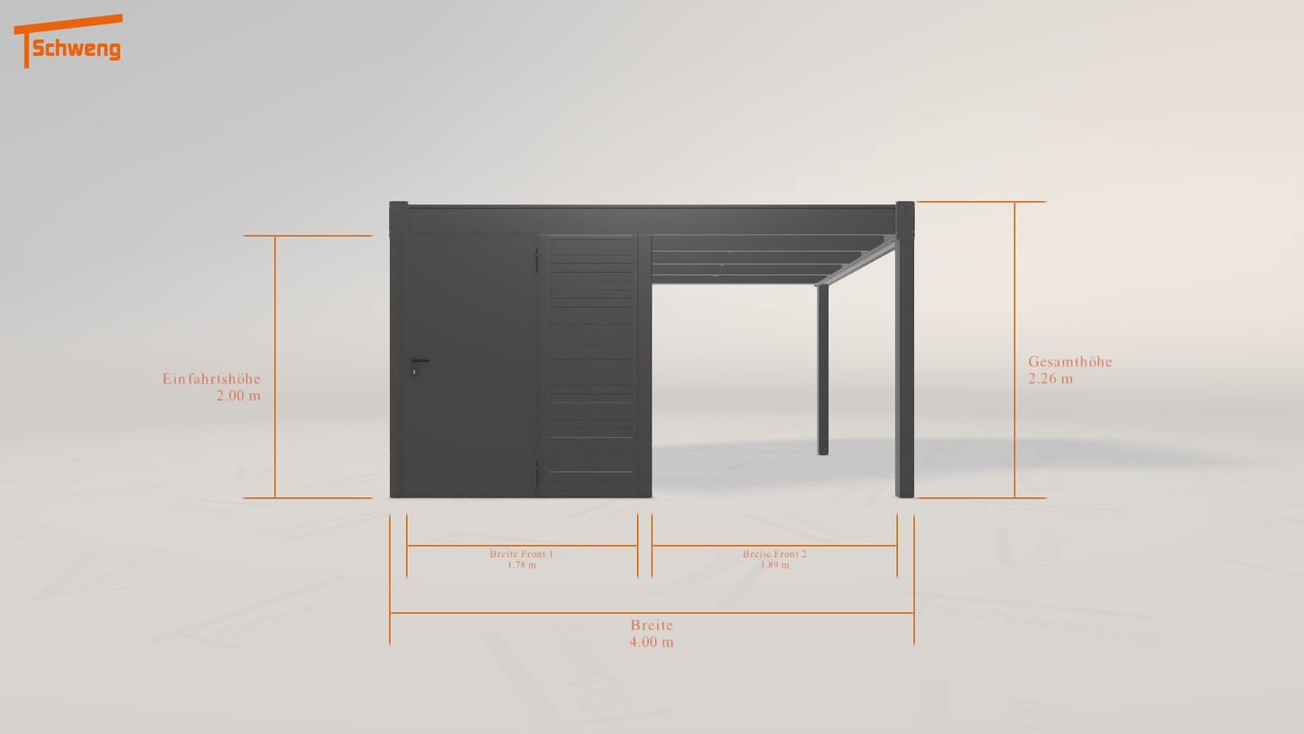 #DE Schweng Flachdachcarport C600 (ID x7vkr4) #MTG