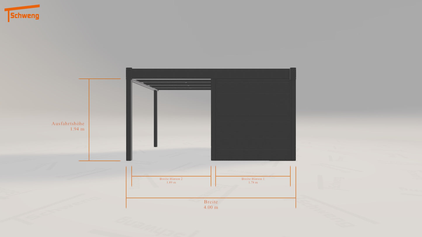 #DE Schweng Flachdachcarport C600 (ID x7vkr4) #MTG