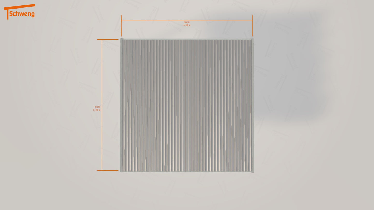 #DE Schweng Flachdachcarport C600+ (ID 2qj4gj)