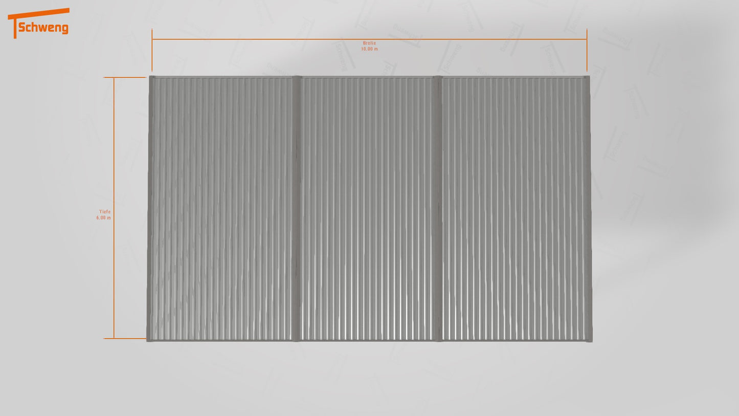 #DE Schweng Flachdachcarport C600+ (ID 5mw54r)