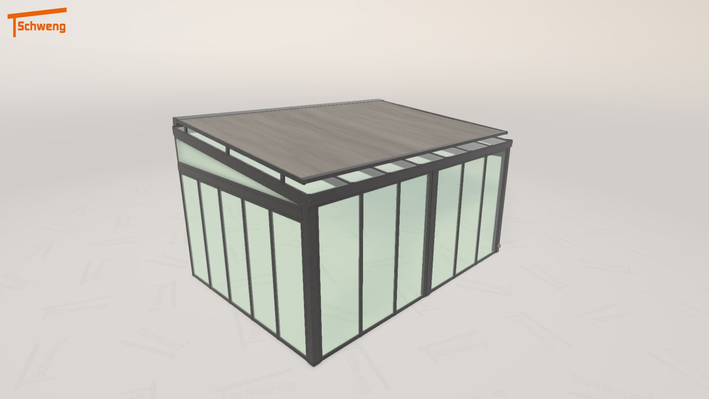 #DE Schweng Terrassenüberdachung S350 (ID qdb35k)