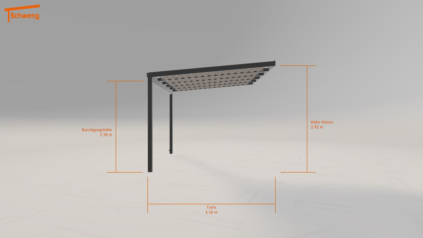 #DE Schweng Terrassenüberdachung S350 (ID rjwxzd)