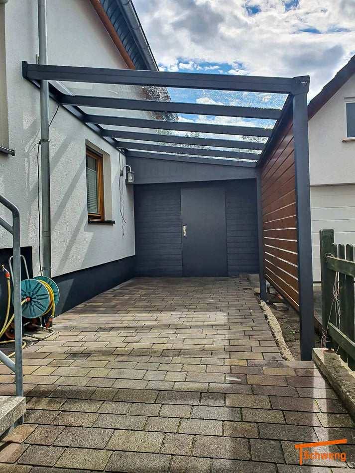 Schweng Seitenwände mit Paneelen, Glas oder Polycarbonat (konfigurierbar)