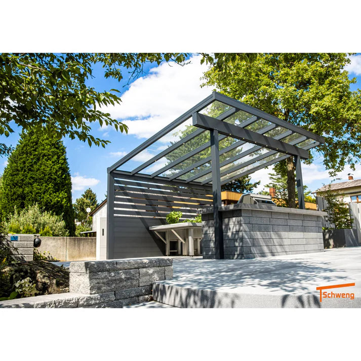 Schweng Seitenwände mit Paneelen, Glas oder Polycarbonat (konfigurierbar)