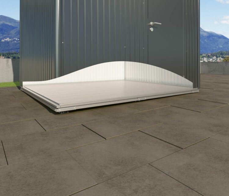 Biohort Gerätehaus Highline – konfigurierbar - quarzgrau-metallic