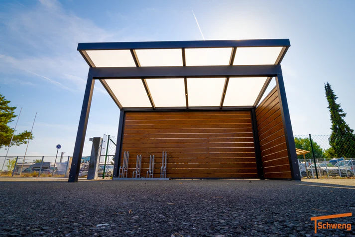 Schweng Seitenwände mit Paneelen, Glas oder Polycarbonat (konfigurierbar)