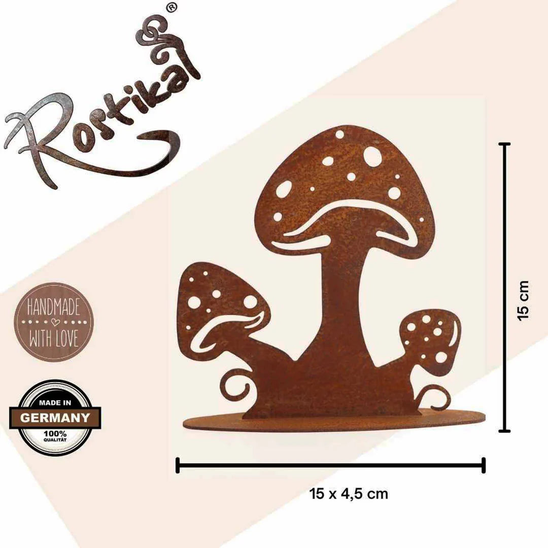 Herbstdekoration Schwammerl | Pilz Metalldeko für den Herbst