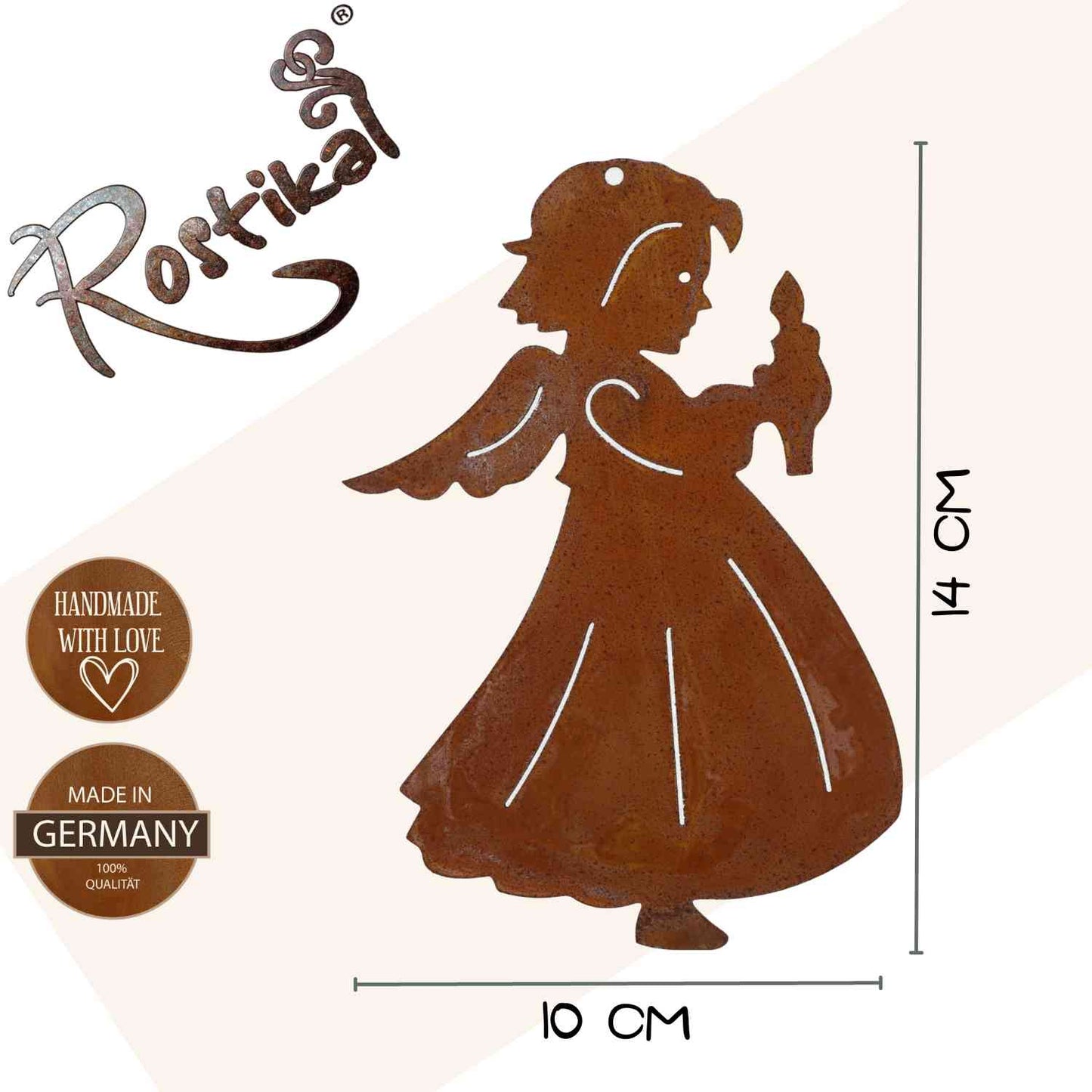 Weihnachtsdeko Engel mit Kerze