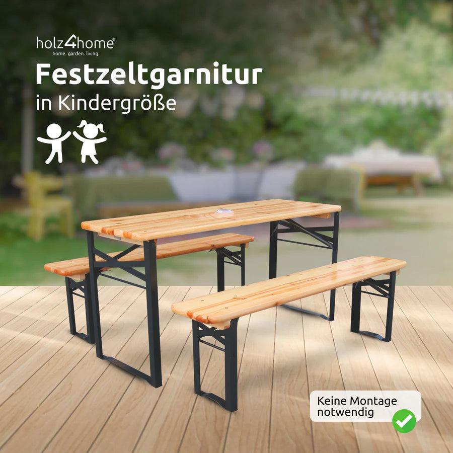 Bierzeltgarnitur - mehrteilig & klappbar - Kinder