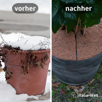Kokosscheibe Kübelabdeckung Winterschutz für Topfpflanzen versch. Größen