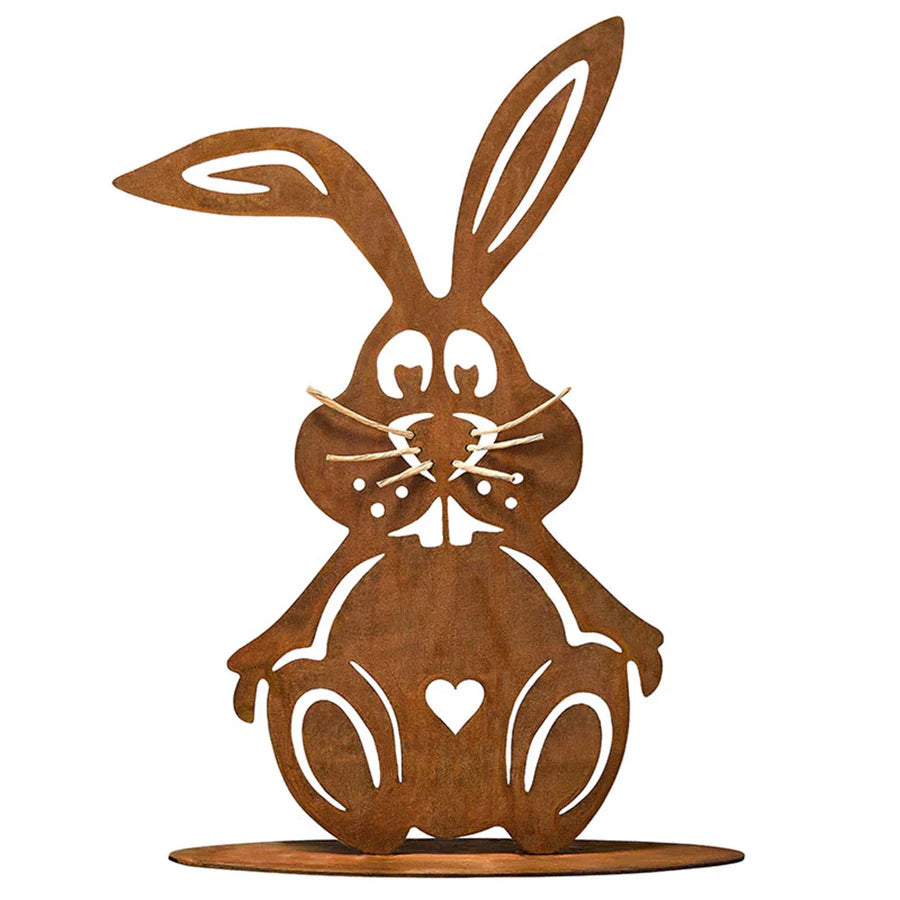 Osterdeko Metall Hase Schnurri