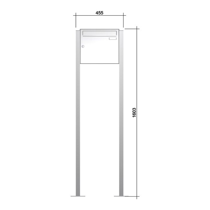 Briefkastenanlage | Freistehend| senkrechte Kästen