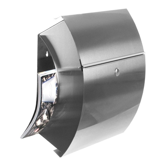 Briefkasten | SANTA FE | zur Wandmontage | mit Zeitungsfach | Edelstahl