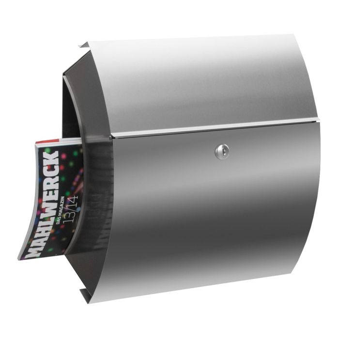 Briefkasten | SANTA FE | zur Wandmontage | mit Zeitungsfach | Edelstahl