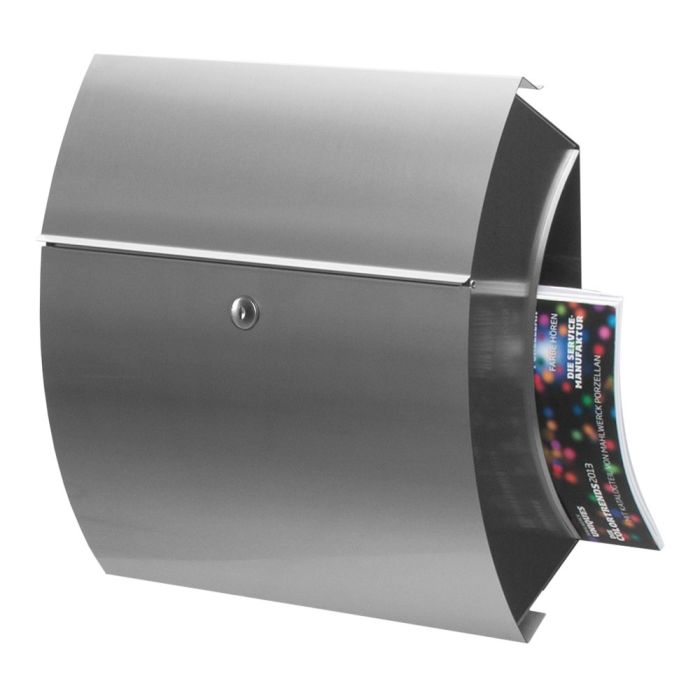 Briefkasten | SANTA FE | zur Wandmontage | mit Zeitungsfach | Edelstahl