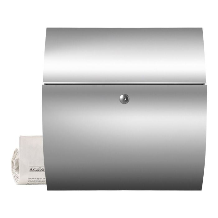 Briefkasten | SANTA FE | zur Wandmontage | mit Zeitungsfach | Edelstahl