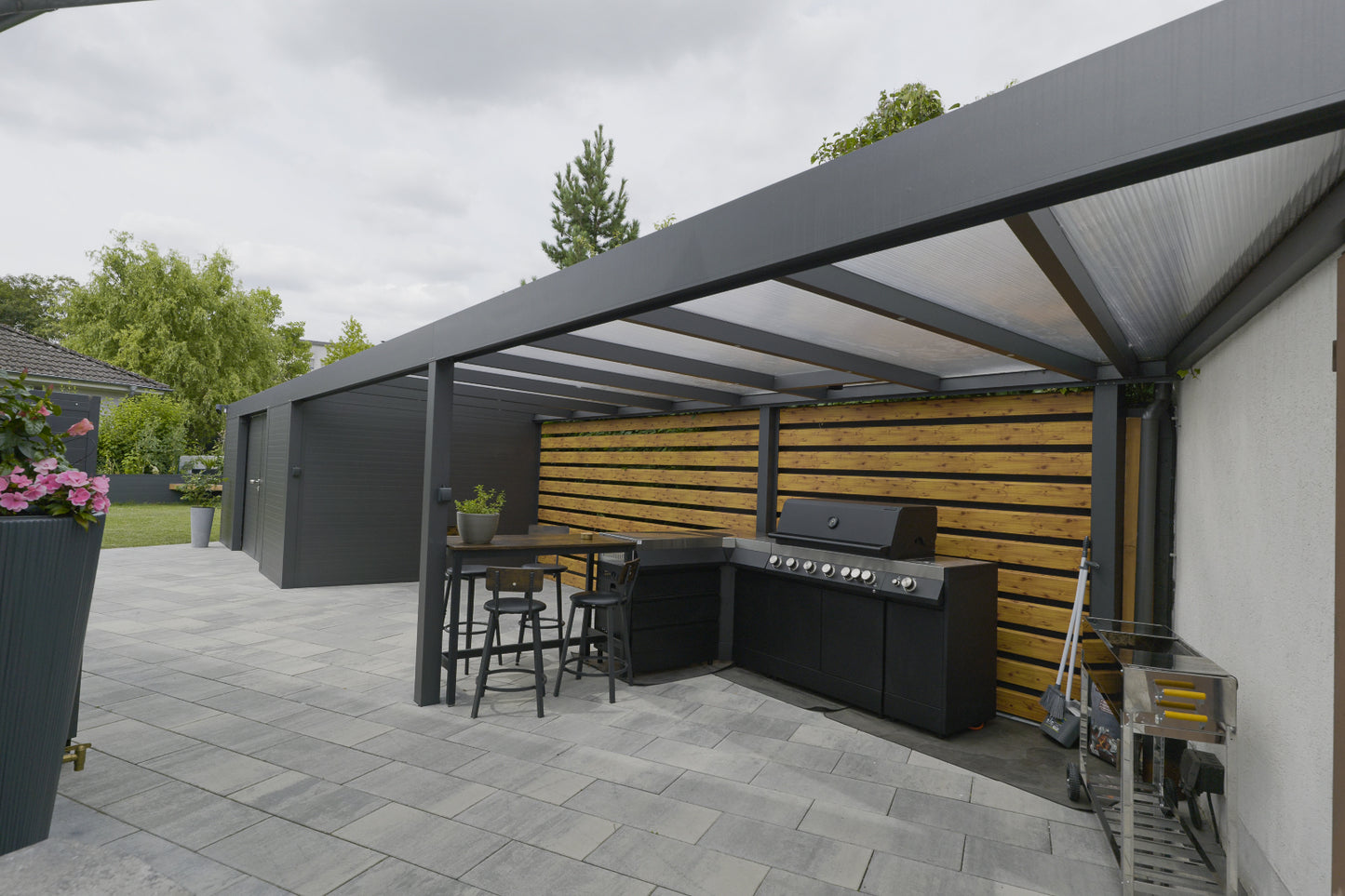 Flachdachcarport C600 (konfigurierbar)