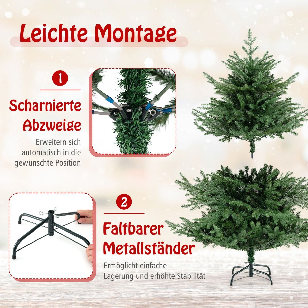Weihnachtsbaum mit Beleuchtung