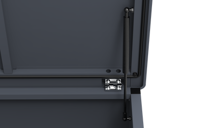 Garten-Auflagenbox 460 Liter aus verzinktem Stahl – pulverbeschichtete Outdoor-Aufbewahrungsbox, 136 × 66 × 67 cm