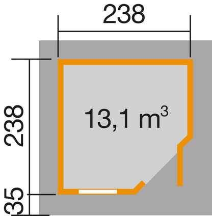 weka Designhaus 213, 5-Eck