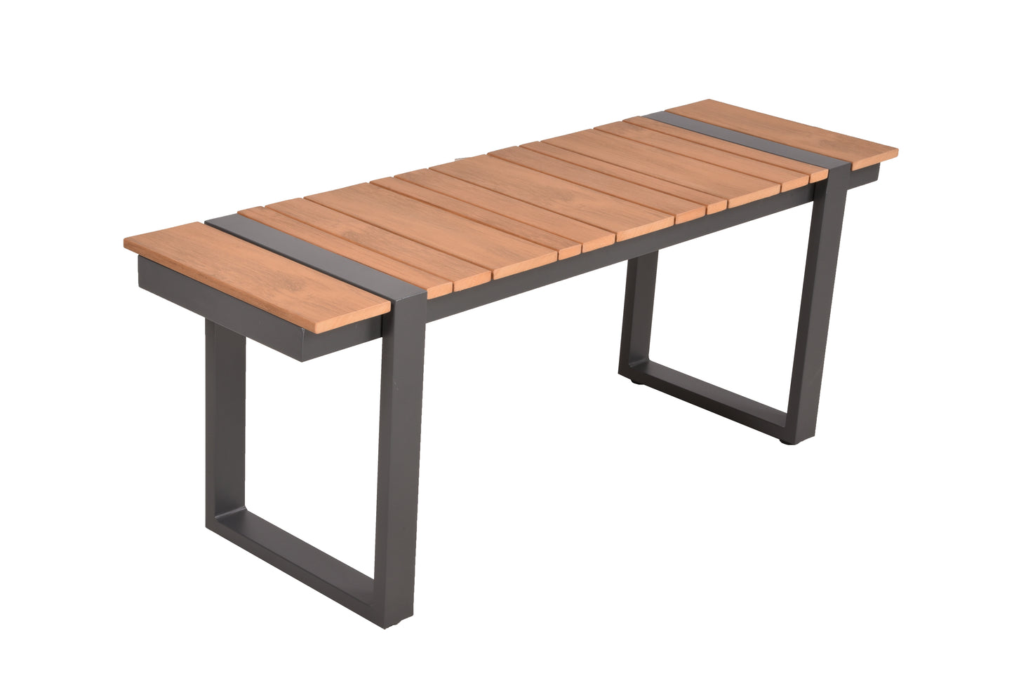 Lounge-Eckgruppe BELMIRA – 6-teiliges Gartenmöbel-Set aus Aluminium, Nonwood und Polyester