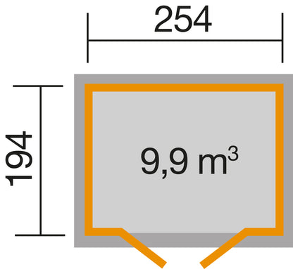 weka Gartenhaus 321