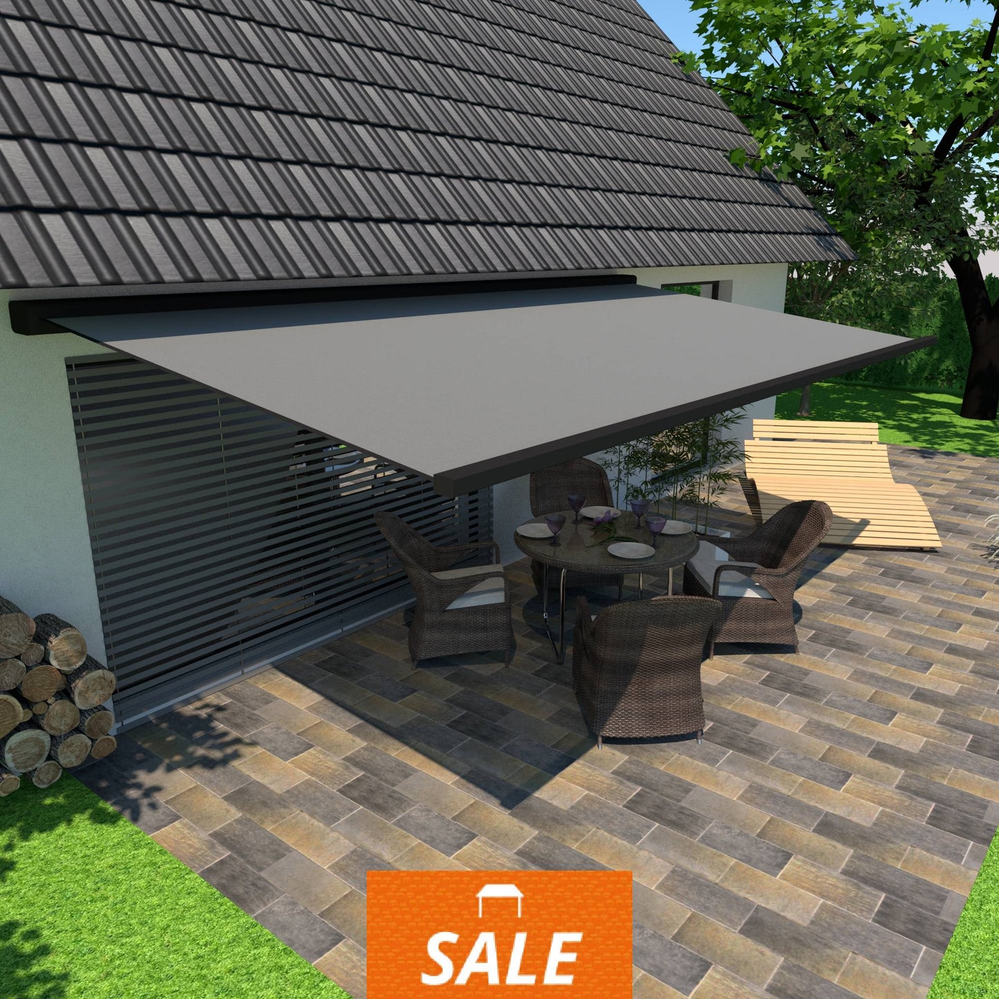 Nova Hüppe Prima C1 Kassettenmarkise - 5,15m x 2,04m - ohne Montage