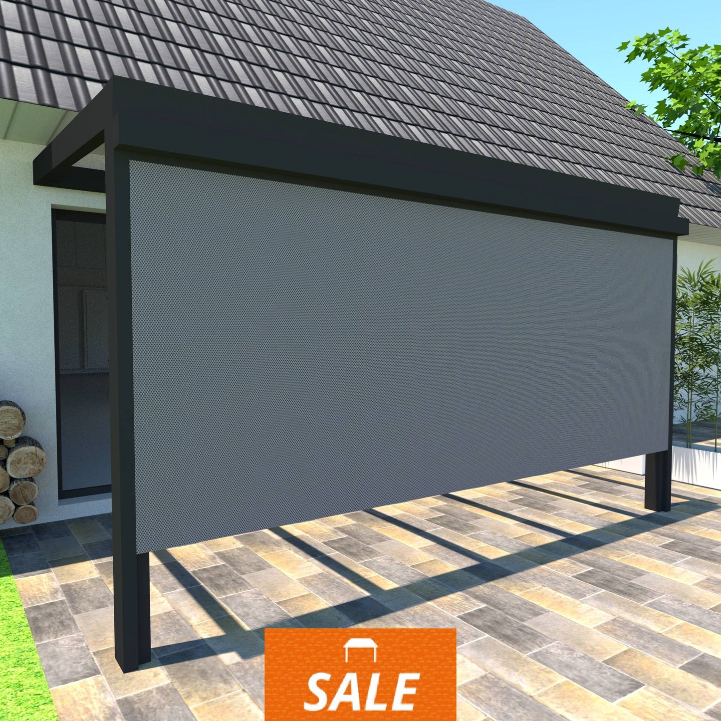 Schweng VSZ 105 Senkrechtmarkise - 4,015m x 2,12m - ohne Montage