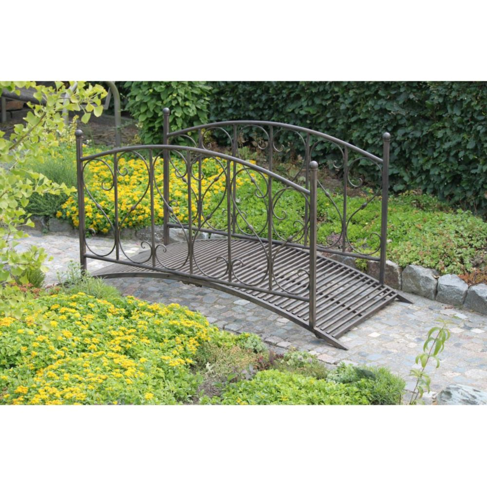 Gartenbrücke DUKONO, mit Geländer