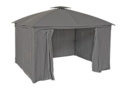 Pavillon KAMA 3,6×3 m – Moderner Gartenpavillon in Anthrazit